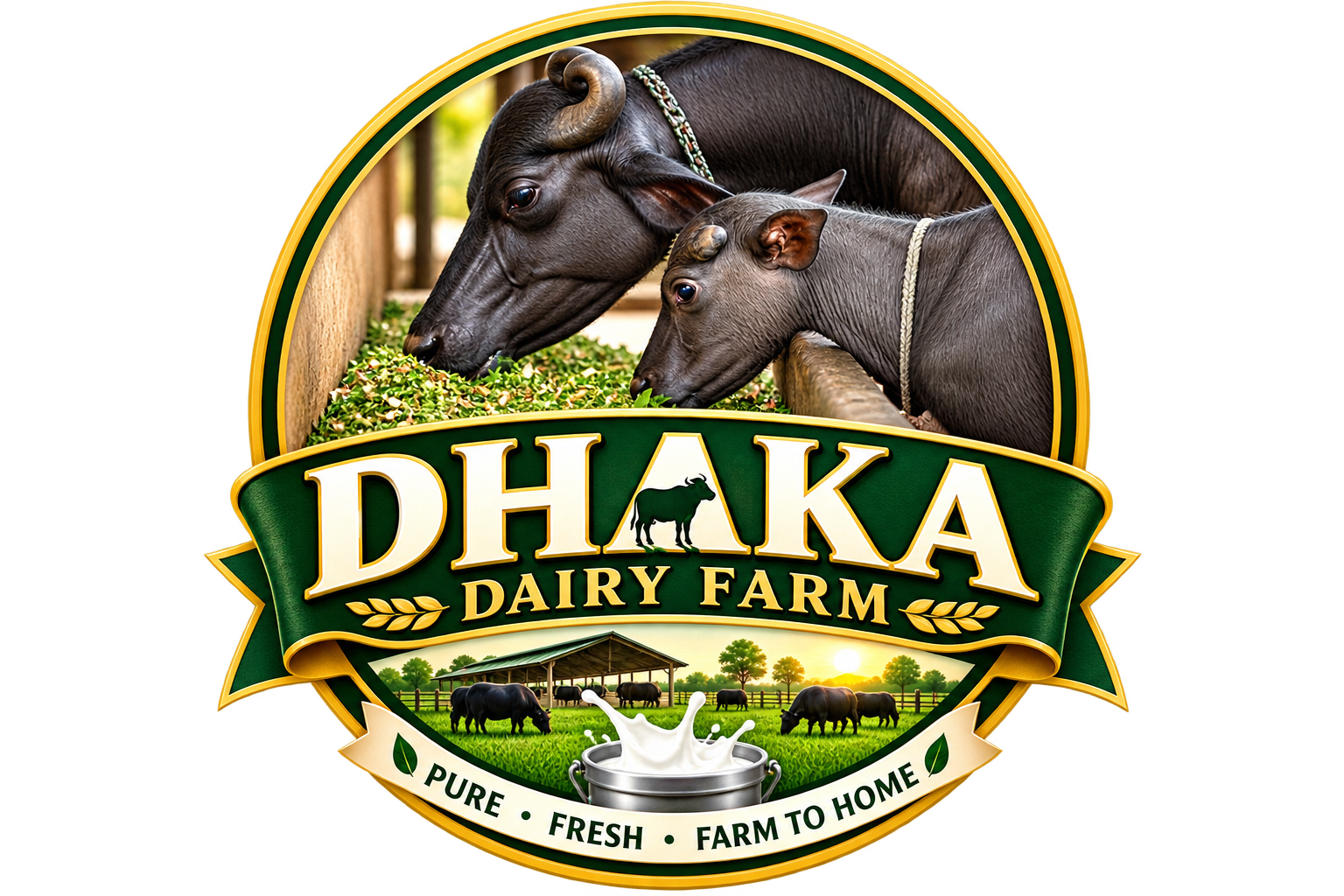 Dhaka Dairy Farm Logo